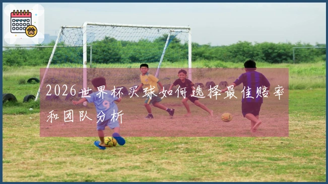 2026世界杯买球如何选择最佳赔率和团队分析